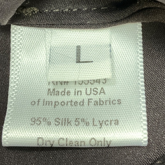 SABLYN DARK BROWN SILK CARGO PANTS - Picture 5 of 5